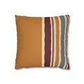 Atelier Stripe + Mustard Faux Suede Pillow Cover