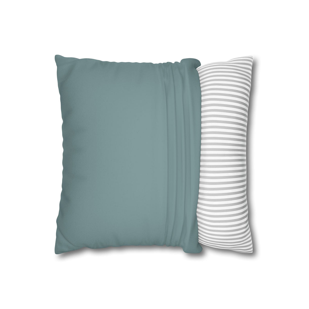 Dusty Blue Faux Suede Pillow Cover