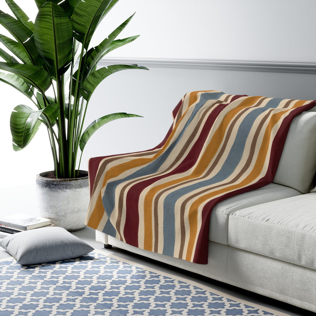 Atelier Stripe Sherpa Throw