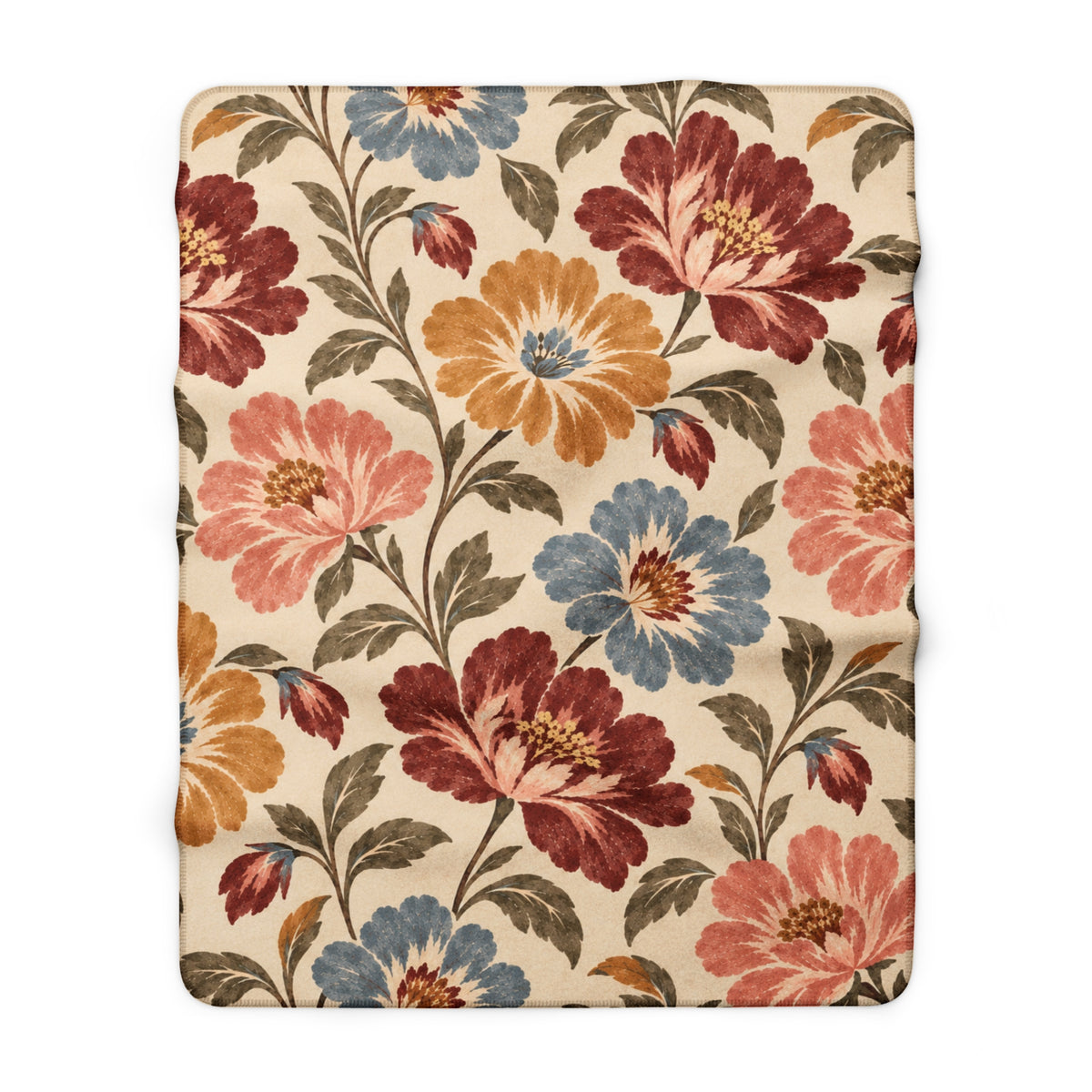 Heirloom Bloom Sherpa Throw