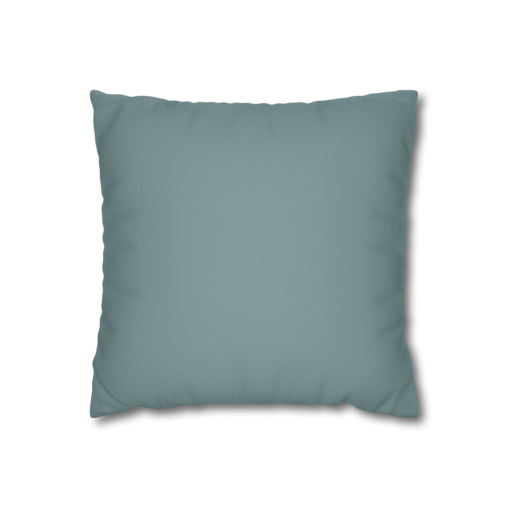 Dusty Blue Faux Suede Pillow Cover