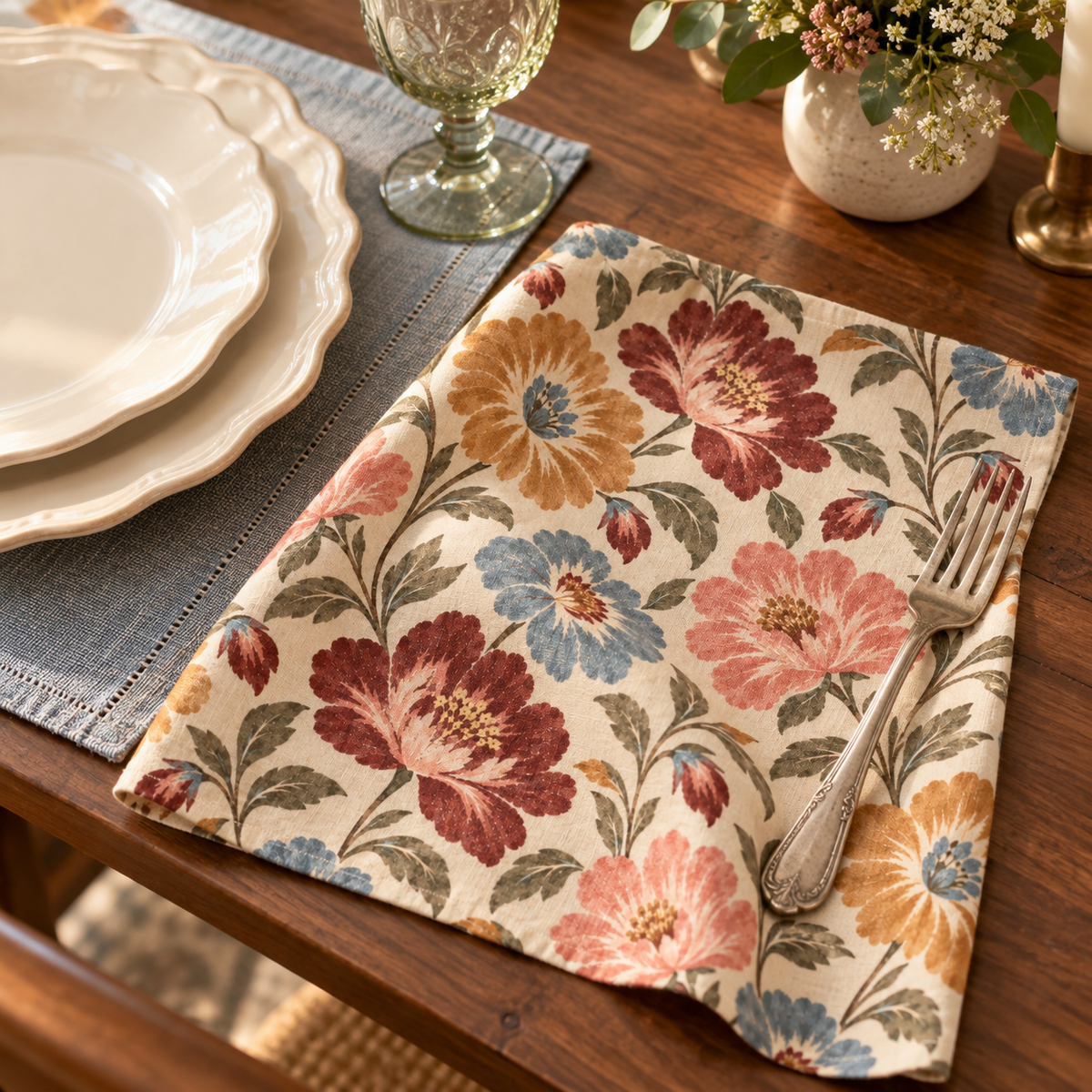 Heirloom Bloom Napkins — Set of 4