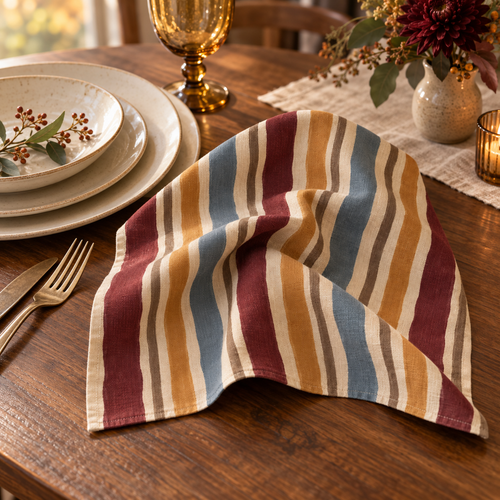 Atelier Stripe Napkins — Set of 4