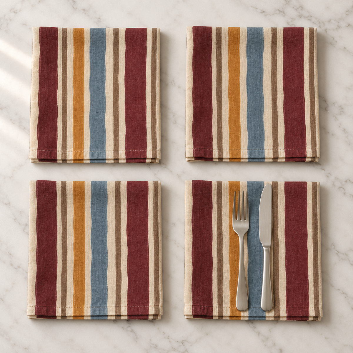 Atelier Stripe Napkins — Set of 4