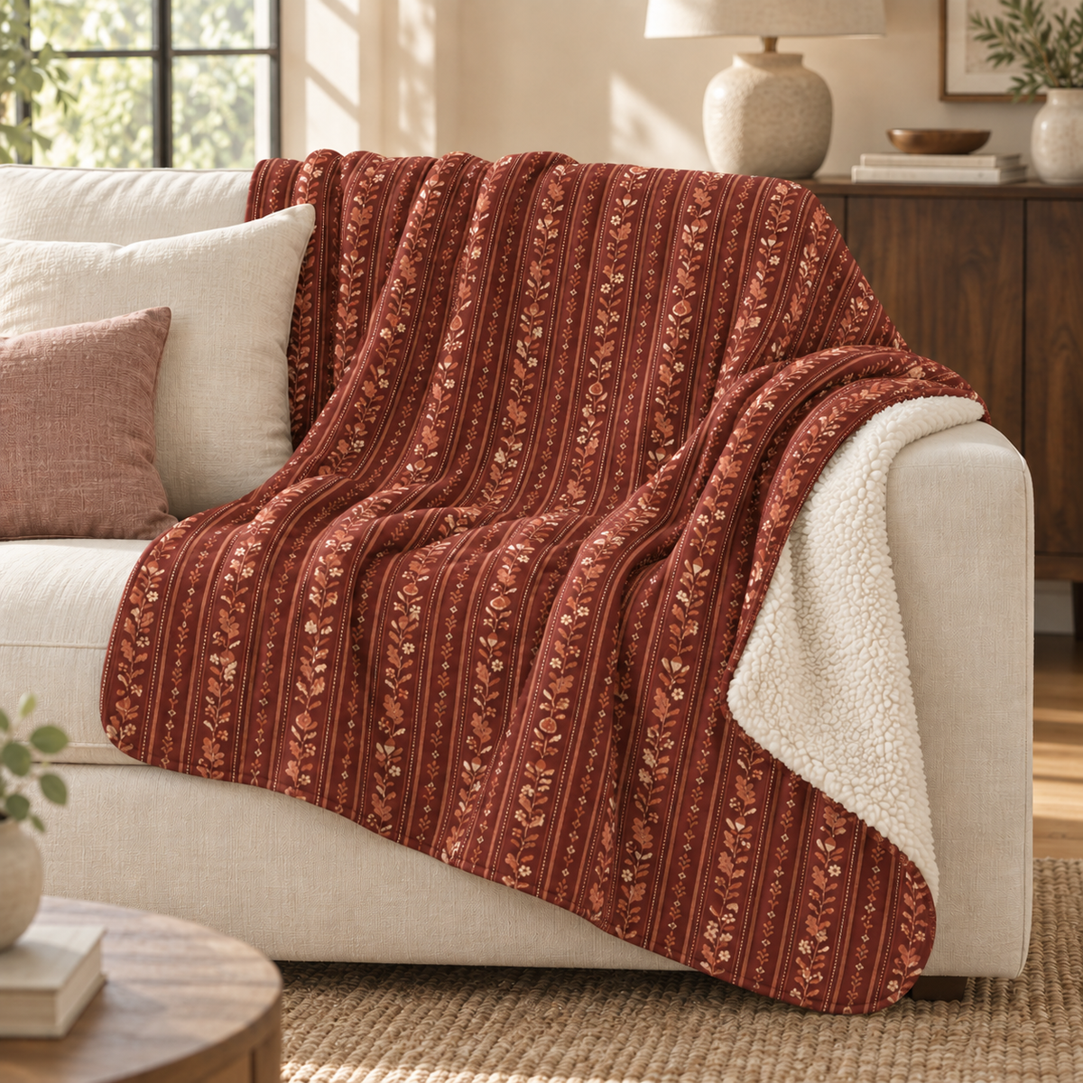 Fig Harvest Sherpa Throw