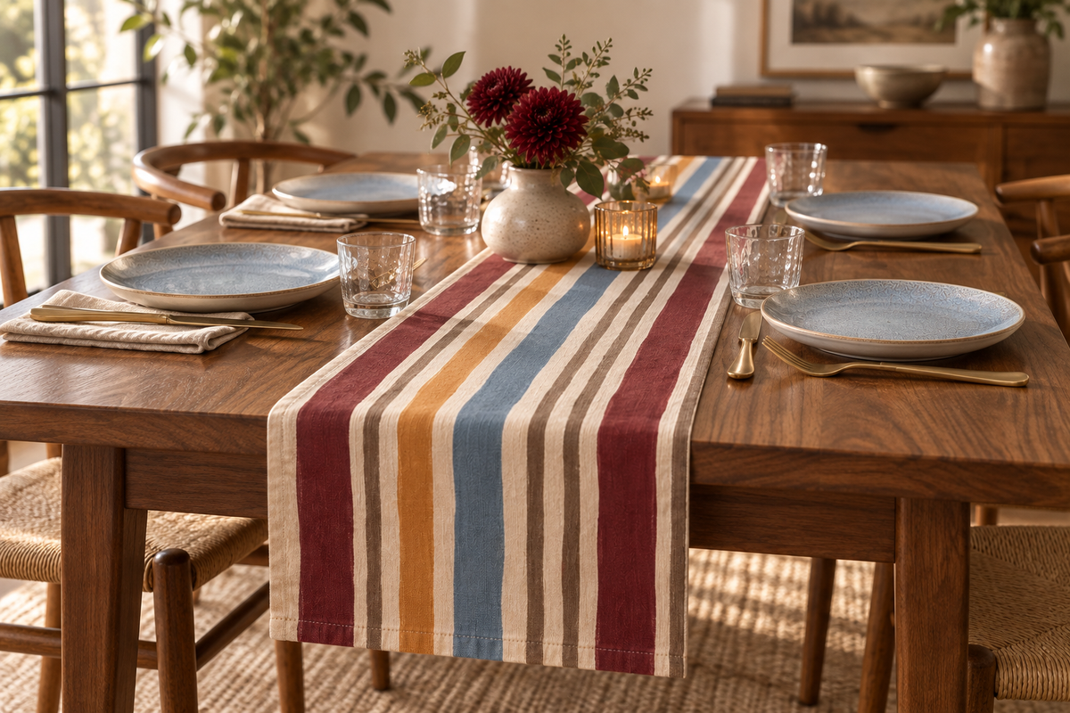 Atelier Stripe Table Runner