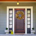 Amber Magnolia & Berry Wreath — 20"